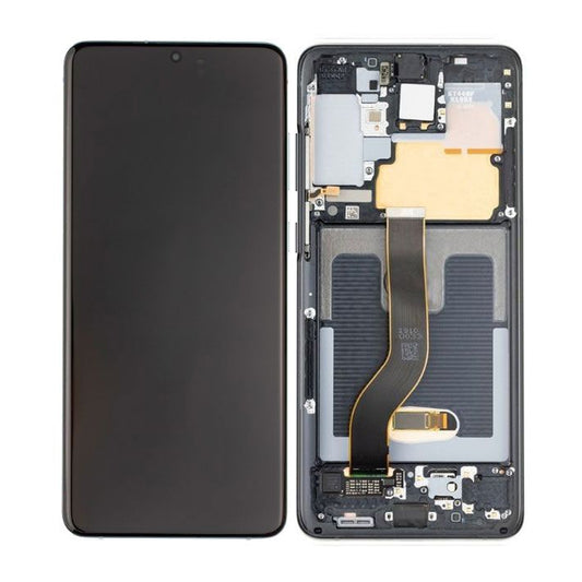 LCD Digitizer Screen Assembly with Frame Service Pack for Galaxy S20 Plus/ S20 Plus 5G  G986 - Cosmic Black