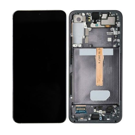 LCD Digitizer Screen Assembly with Frame Service Pack Replacement for Galaxy S22 Plus 5G S906 - Phantom Black