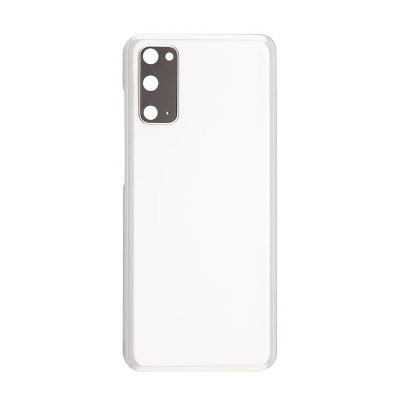 Back Battery Cover Glass Replacement With Camera Lens for Galaxy S20/ S20 5G G981 - Cloud White