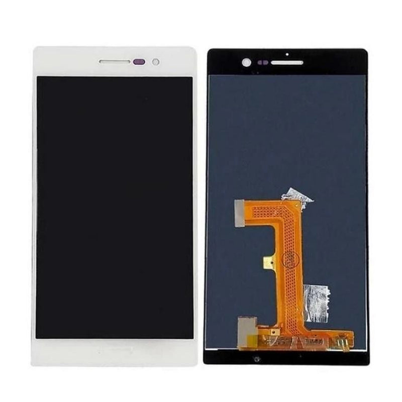 LCD Digitizer Screen Assembly Replacement for Huawei Ascend P7-White