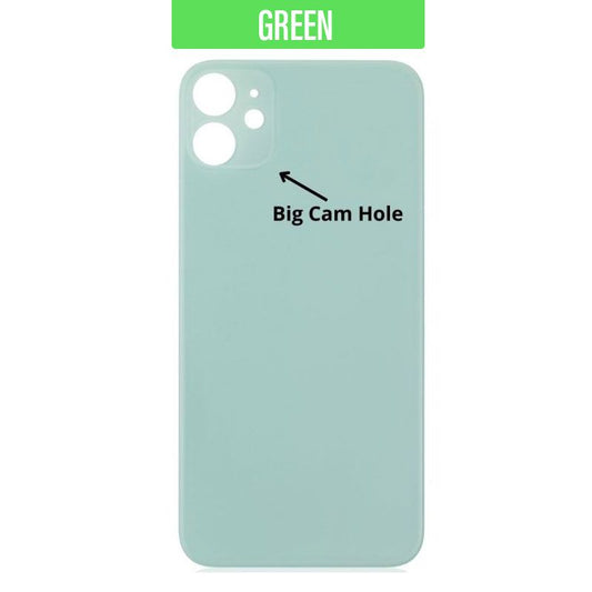 iPhone 11 Back Glass Cover (Big Camera Hole) - Green
