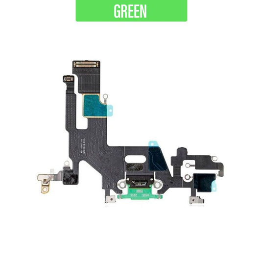 iPhone 11 Charging Port Flex - Green