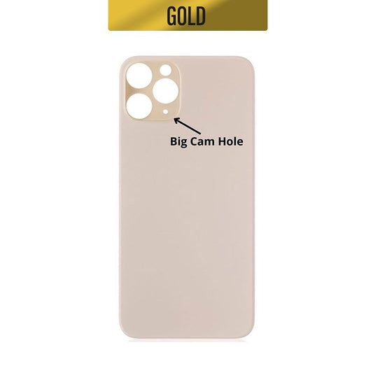 iPhone 11 Pro Back Glass Cover (Big Camera Hole) - Gold