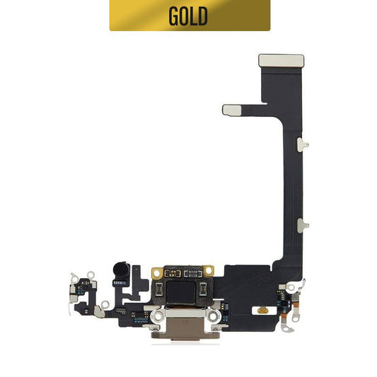 iPhone 11 Pro Charging Port Flex With Small IC - Gold
