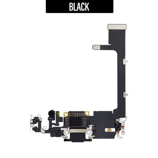 iPhone 11 Pro Charging Port Flex With Small IC - Black