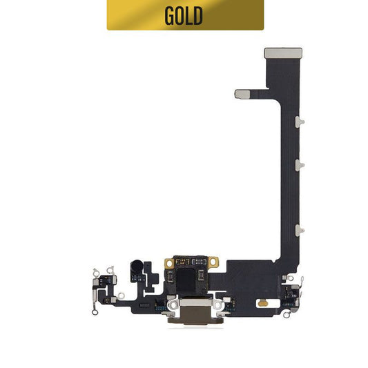 iPhone 11 Pro Max Charging Port Flex with Small IC - Gold