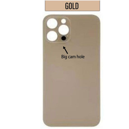 iPhone 11 Pro Max Back Glass Cover (Big Camera Hole) - Gold