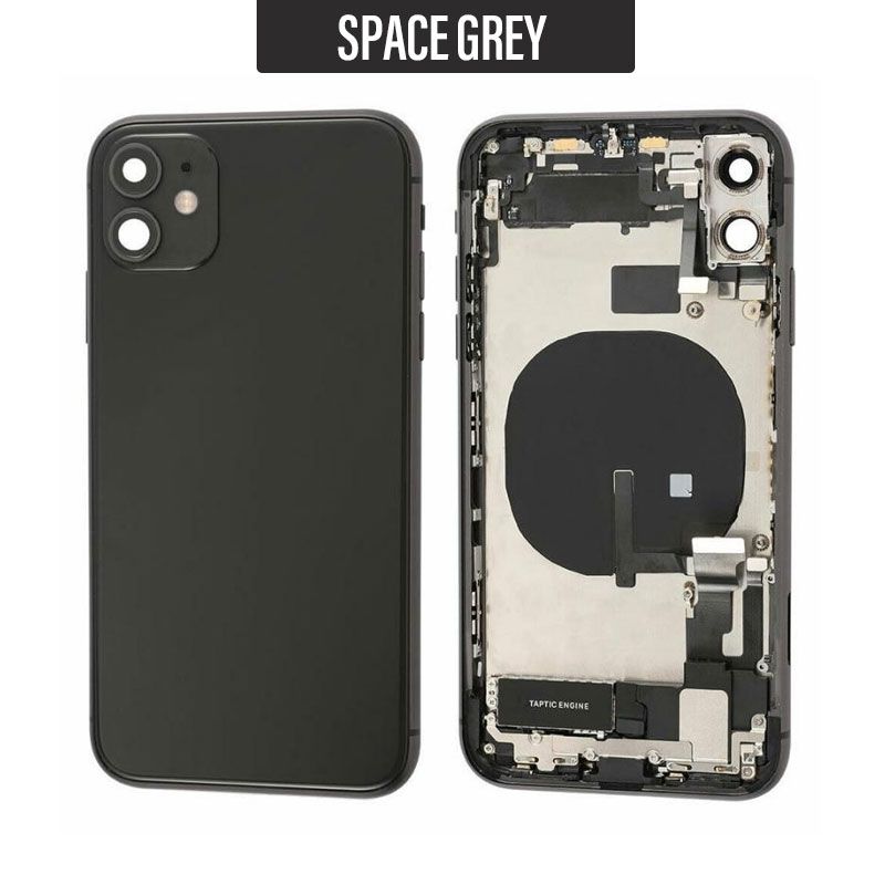 iPhone 11 Pro Max Back Housing With Small Parts - Space Grey