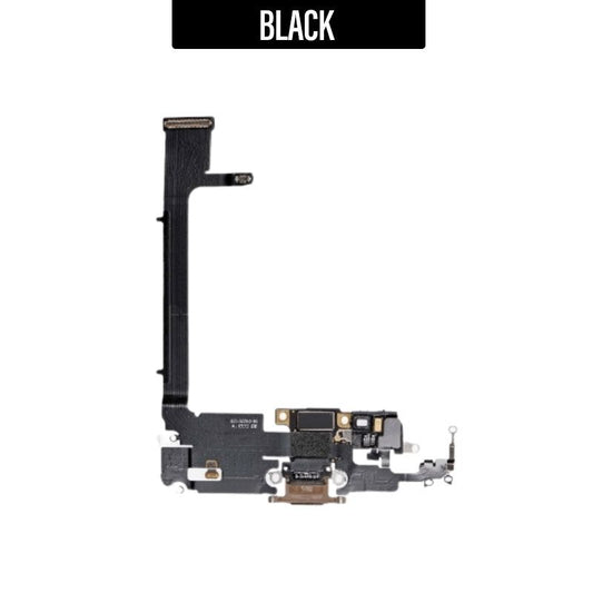 iPhone 11 Pro Max Charging Port Flex (No IC) - Black