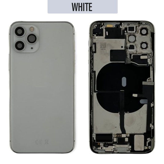 iPhone 11 Pro Back Housing With Small Parts - Silver