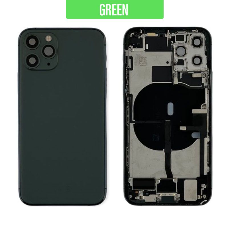 iPhone 11 Pro Back Housing With Small Parts - Midnight Green