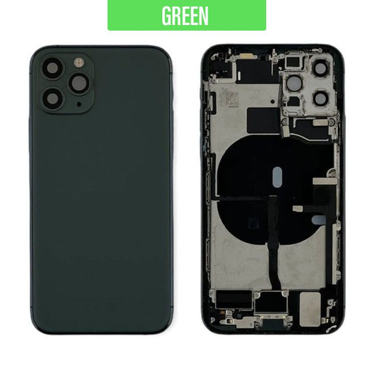 iPhone 11 Pro Back Housing With Small Parts - Midnight Green