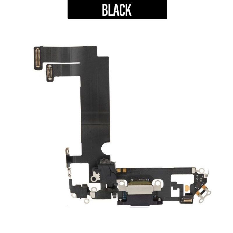 iPhone 12 Mini Charging Port Flex With IC - Black