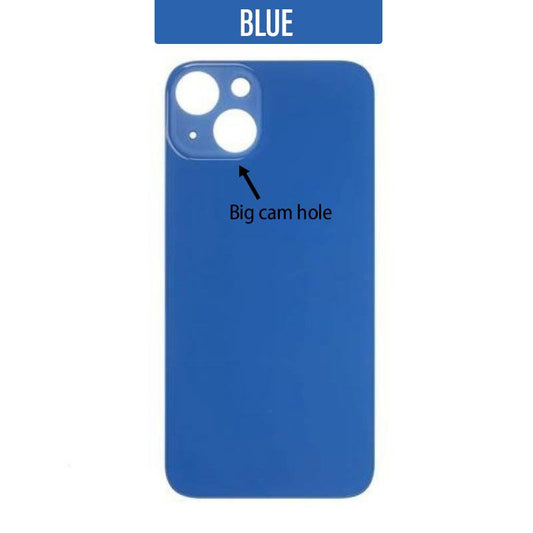 iPhone 13 Back Glass Cover (Big Camera Hole) - Blue
