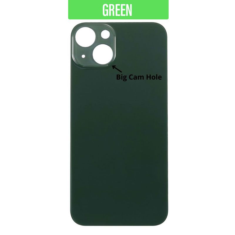 iPhone 13 Back Glass Cover (Big Camera Hole) - Green