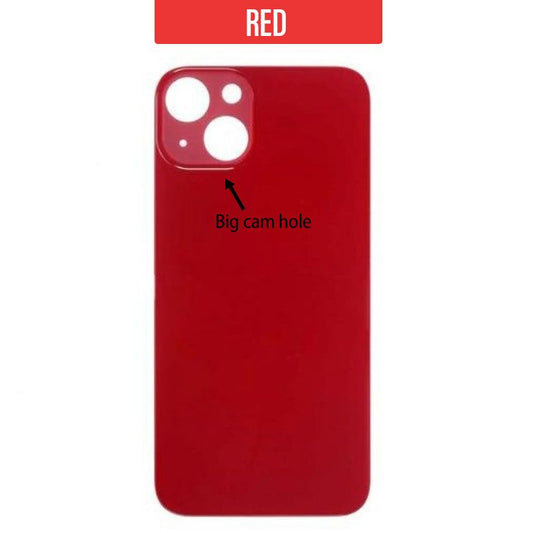 iPhone 13 Back Glass Cover (Big Camera Hole) - Red