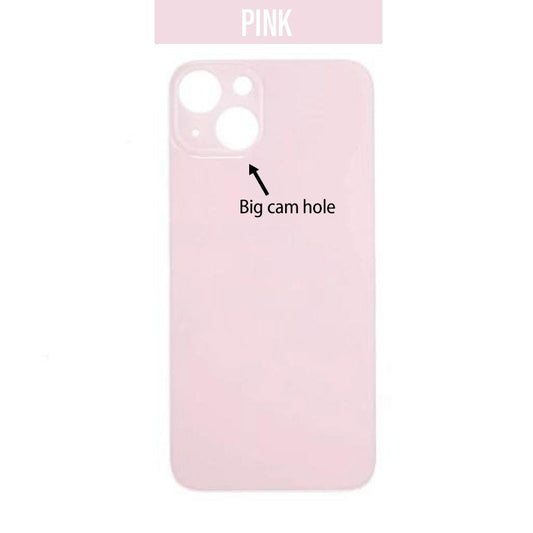 iPhone 13 Mini Back Glass Cover (Big Camera Hole) - Pink
