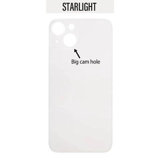 iPhone 13 Mini Back Glass Cover (Big Camera Hole) - Starlight