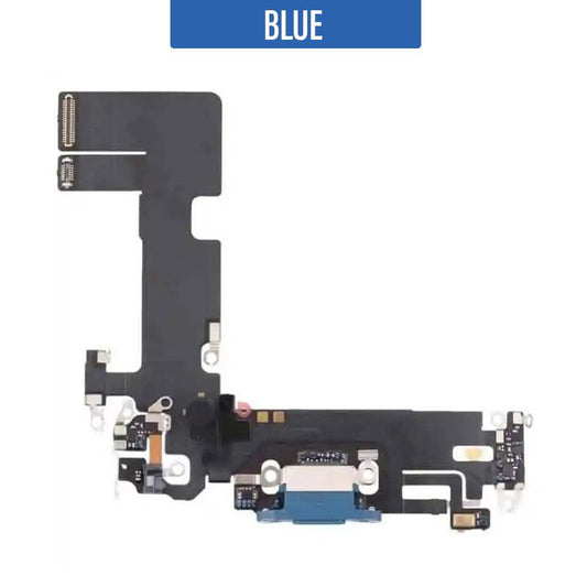 iPhone 13 Mini Charging Port Flex With IC - Blue