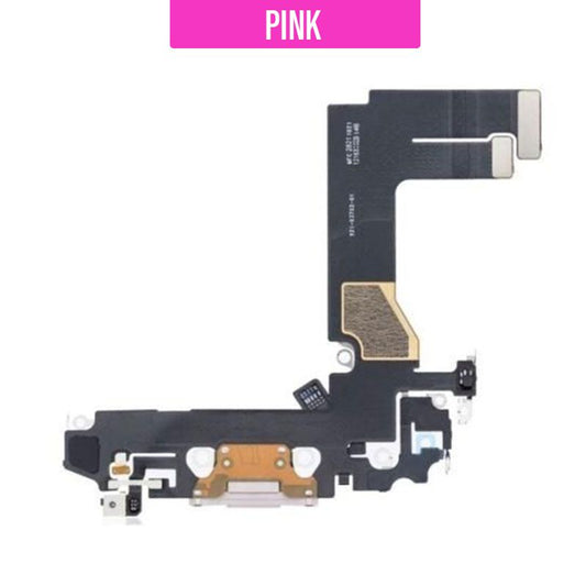 iPhone 13 Mini Charging Port Flex With IC - Pink