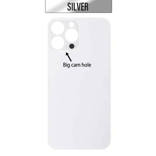 iPhone 13 Pro Back Glass Cover (Big Camera Hole) - Silver