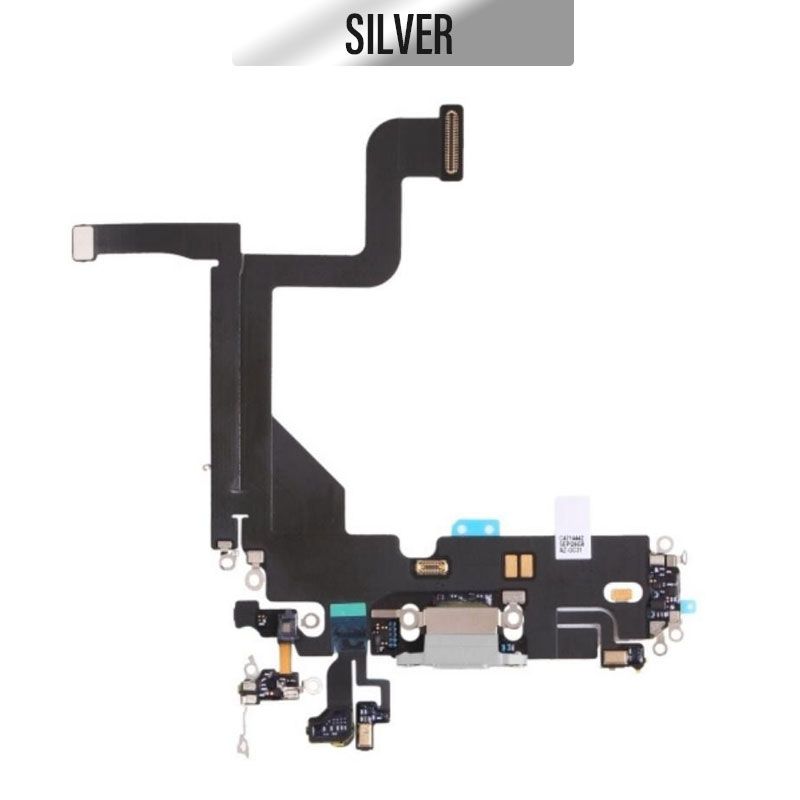 iPhone 13 Pro Charging Port Flex With IC - Silver