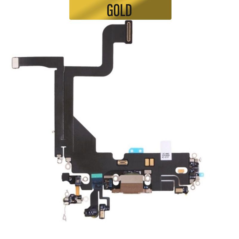 iPhone 13 Pro Charging Port Flex With IC - Gold