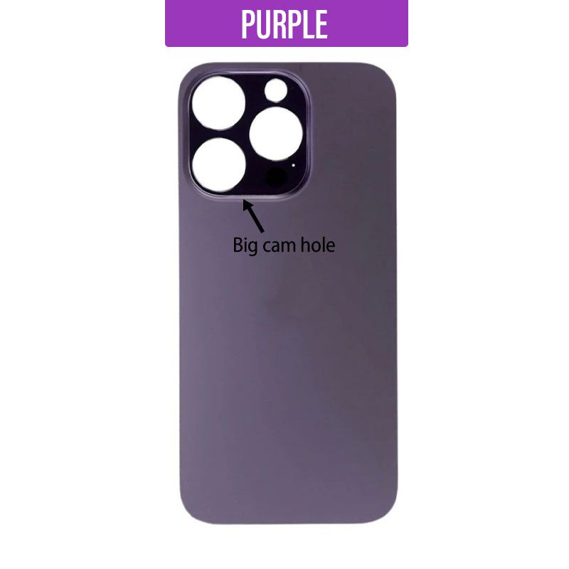 iPhone 14 Pro Back Glass Cover (Big Camera Hole)