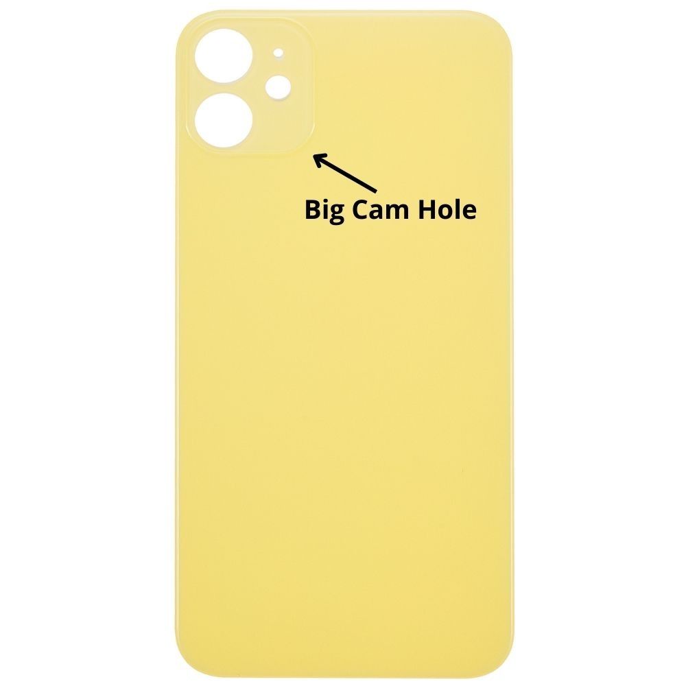 iPhone 11 Back Glass Cover (Big Camera Hole) - Yellow