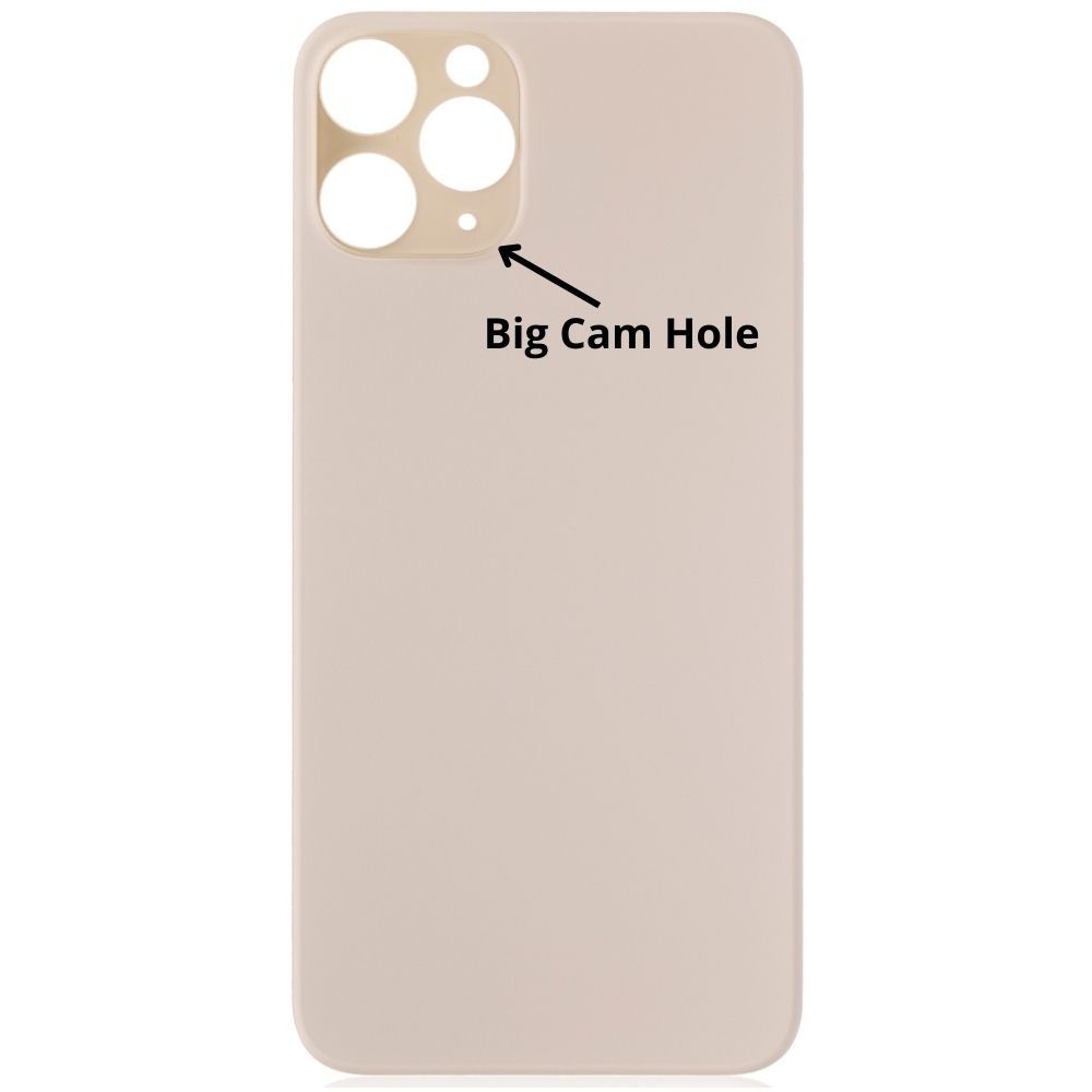 iPhone 11 Pro Back Glass Cover (Big Camera Hole) - Gold