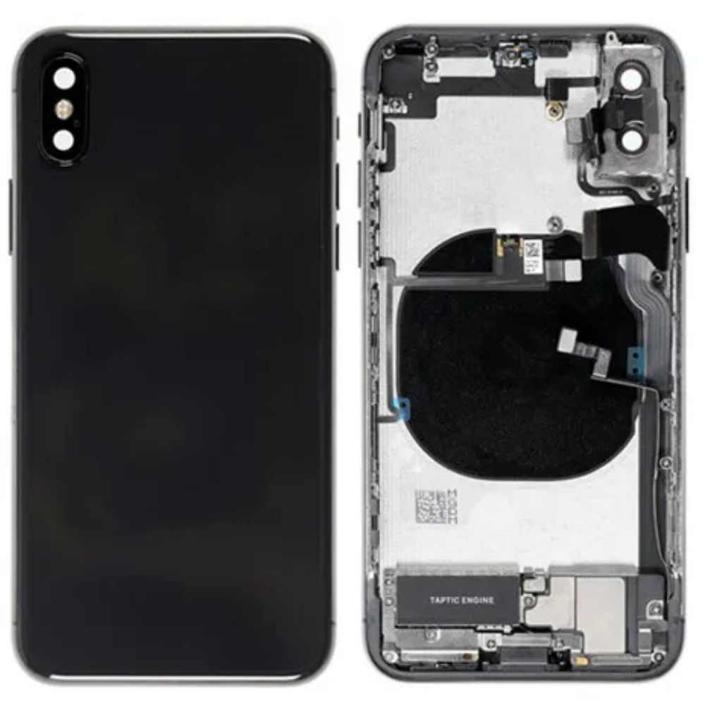 Back Housing with Small Parts For iPhone X - Black