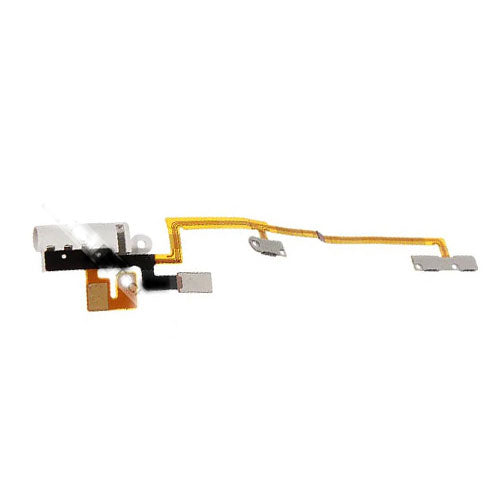 Power Volume/ Headphone Jack Flex For iPod Nano 6 - White