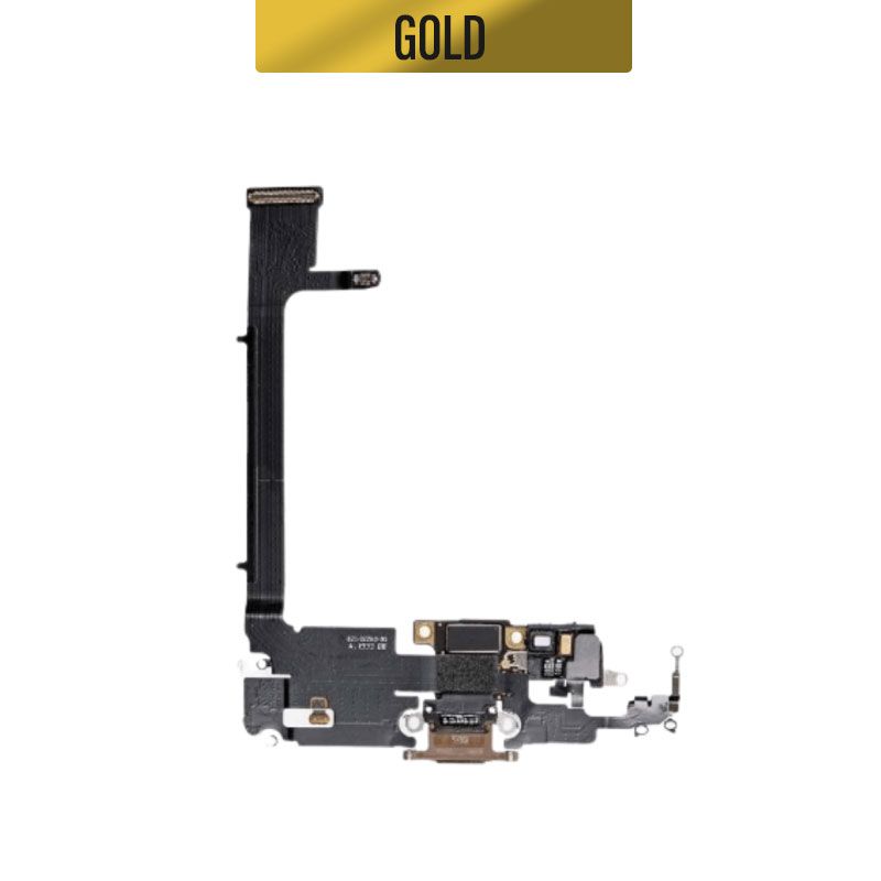 iPhone 11 Pro Max Charging Port Flex (No IC) - Gold