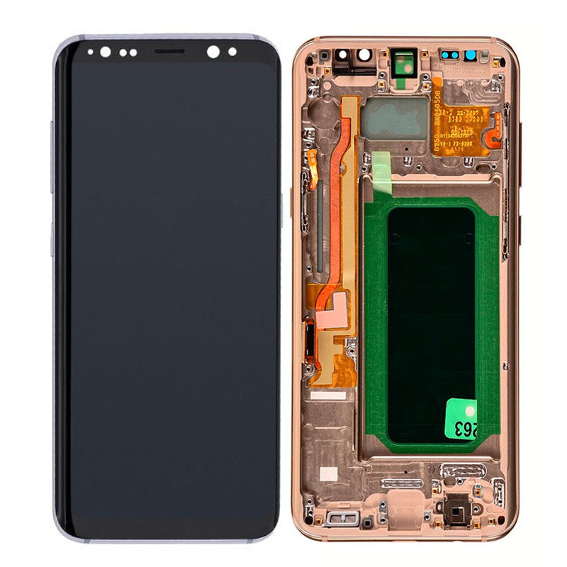 LCD Digitizer Screen Assembly With Frame Service Pack for Galaxy S8 G950 - Maple Gold