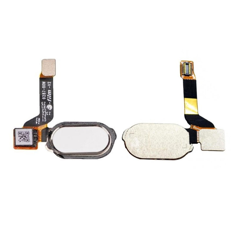 Home Button Flex Assembly with Touch ID Replacement For OnePlus 3T - White