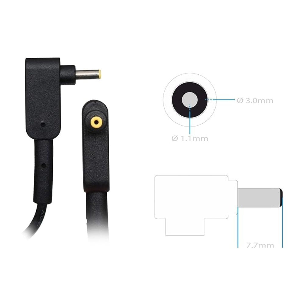 Acer KP.06501.012 65W Charging Adapter 3mm Connector ADP-65DE B (Includes 0.5m Power Cord)