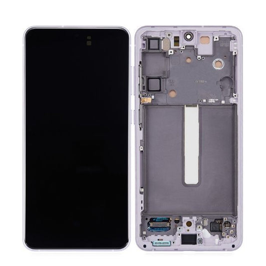 LCD Digitizer Screen Assembly with Frame Service Pack Replacement for Galaxy S21 FE G990 - Lavender