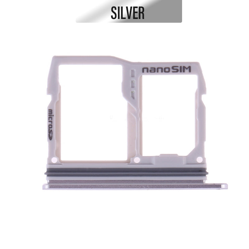 LG G6 Sim Card Tray -Silver- Double