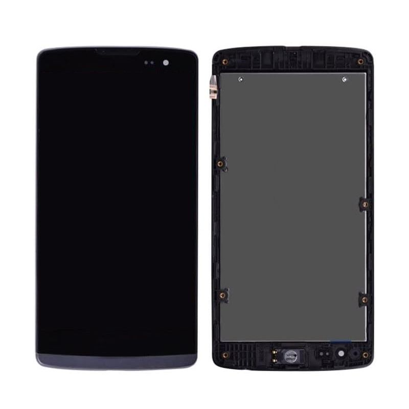 LCD Touch Screen Assembly with Frame For LG Leon - Black
