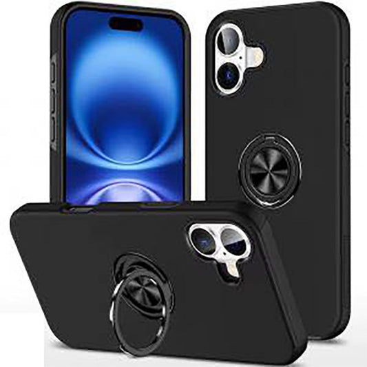 Magnetic Ring Stand Hybrid Case Cover For iPhone 17