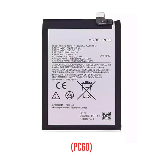 PC60 Replacement Battery for Moto G54 5G/ G54 Power 5G/ G64 5G
