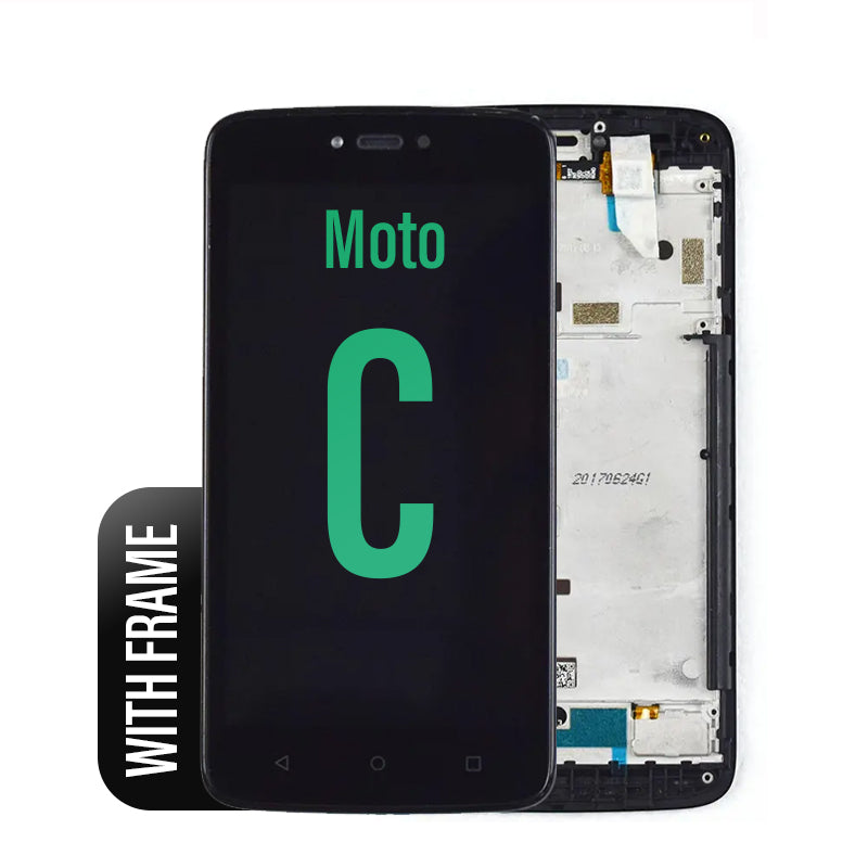LCD Touch Screen Assembly With Frame for Motorola Moto C