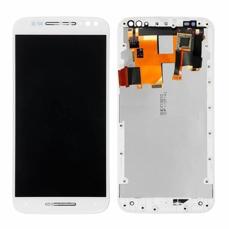 Motorola Moto X Style LCD Digitizer Assembly Frame- White
