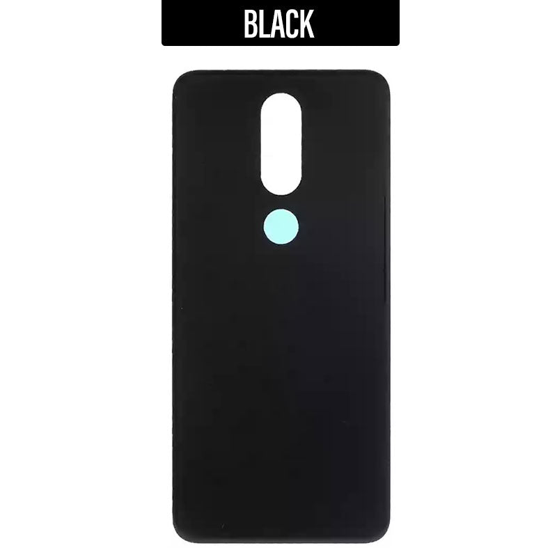 Back Battery Cover Glass Replacement for Nokia 6.1 Plus/ X6 -Black
