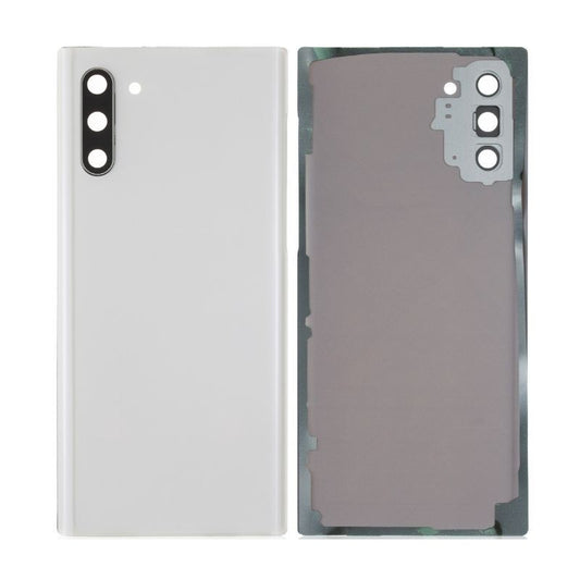 Back Glass Cover with Camera Lens For Galaxy Note 10 - Aura White