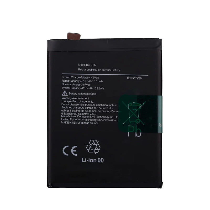 Battery Replacement for OnePlus Nord BLP785