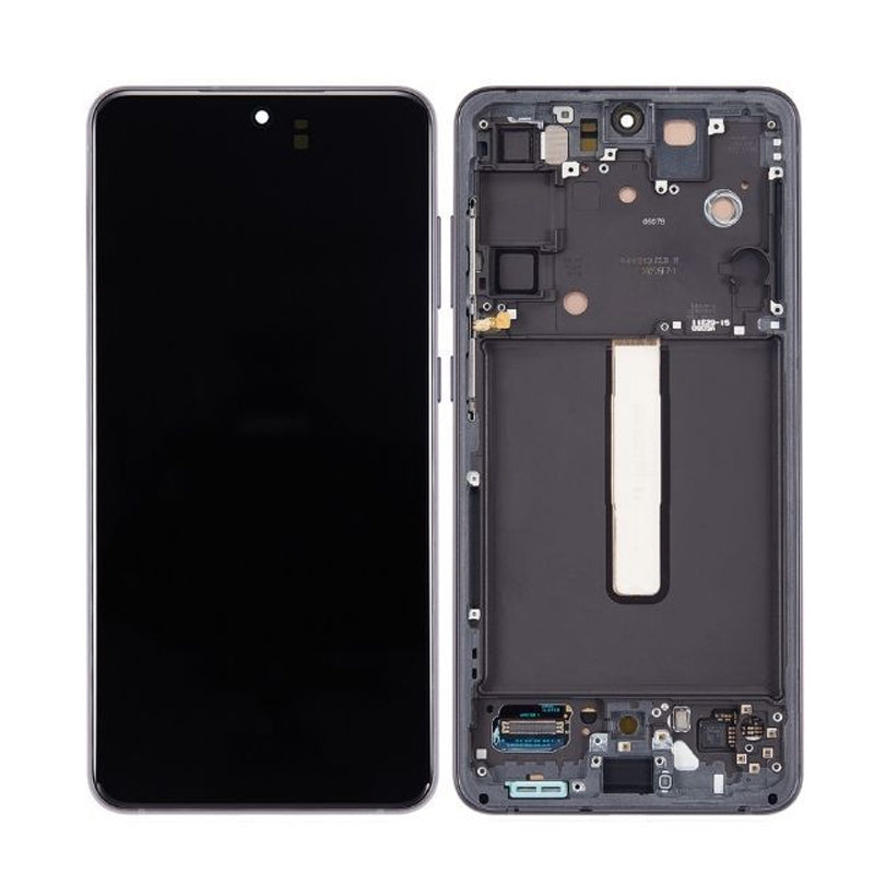 LCD Digitizer Screen Assembly with Frame Service Pack Replacement for Galaxy S21 FE G990 - Graphite