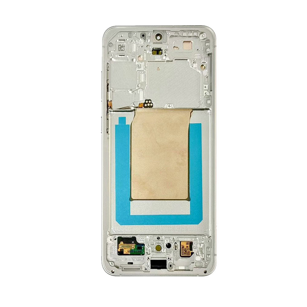 LCD Touch Screen Replacement Assembly With Frame For Galaxy S25 FE -White
