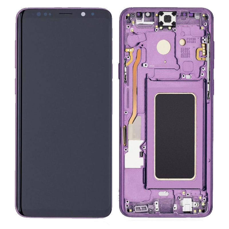 LCD Digitizer Screen Assembly With Frame Service Pack for Galaxy S9 Plus G965 - Lilac Purple