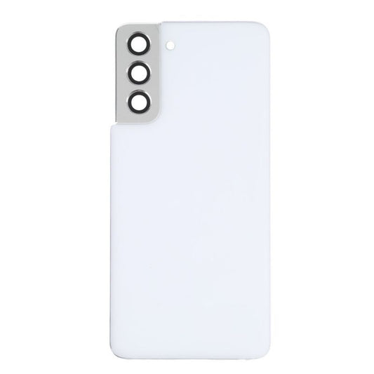Back Battery Cover Glass With Camera Lens Replacement for Galaxy S21/ S21 5G - Phantom White